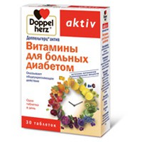Доппельгерц актив витамины для больных диабетом, таблетки 1.15 г 30 шт