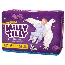 Подгузники, Milly Tilly (Милли Тилли) 7-18 кг №30 Макси 4 ночные