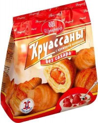 Круассаны, Шугарофф 200 г Клубника с фруктозой