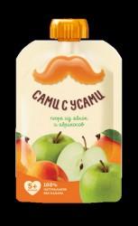 Пюре Сами с Усами яблоко абрикос 100 г