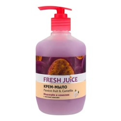 Крем-мыло, Fresh Juice (Фреш Джус) 460 мл маракуйя и камелия с маслом камелии флакон с дозатором