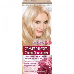 Краска для волос, Garnier (Гарньер) Колор Cенсейшн 10.21 перламутровый шелк