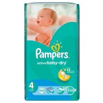 Подгузники, Pampers (Памперс) 7-18 кг р. 4 №54 актив беби макси